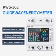 Tuya WiFi Smart Power Meter Over ภายใต้ตัวป้องกันแรงดันไฟฟ้าสวิตช์ Current Voltage Monitor