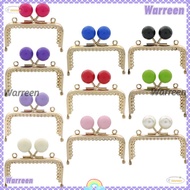 WARREEN Purse Frame Kiss Clasp, Metal Candy Color Purse Clasp Frame, Square Bag Kiss Clasp Lock