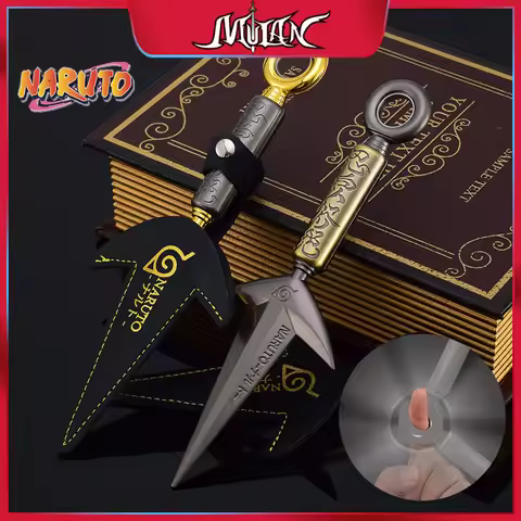 3 Styles Namikaze Minato Weapon 23cm/9.84inch Rotatable The Art of Flying Thunder God Kunai Metal Cr