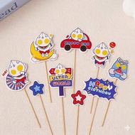 Topper ULTRAMAN Kertas / Topper Cake Kue Ulang Tahun Ultraman