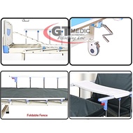 Local Stock💥 Double Crank 2 Turn Function Medical Home Care_Hospital Nursing Bed Dining Table Tilam Katil MBB5