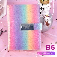 - JIALILI Diary Notebook Journal Notes B6 256 Pages with Lock - F-5 -