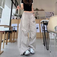 American Retro buggy Premium Banana Machete Pants Feel Pleated Paratrooper Overalls Men Women Wide-L