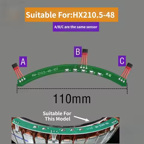 Hall Sensor for Yadea JULONG Electric Bike Motor HX-210.5-48
