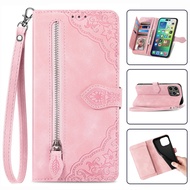 Zipper Wallet Flip Leather Case for iPhone 17 Air 16 15 Pro Max 14 PLUS 13 MINI 12 11 XS XR 6P 7P 8P