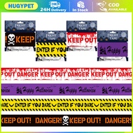 Halloween Decoration Warning Tape Sign Halloween Prop Window Danger Warning Lline Fright Tape Bundle