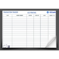 GCASH Transaction Tracker Full A4 Size