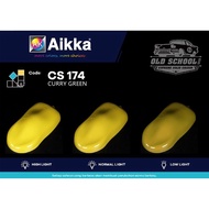 AIKKA CS174 CURRY GREEN OLD SCHOOL SUPREME SOLID COLOUR 2K CAR PAINT