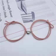 Gratis Ongkir - (2PCS) Gelang Couple Gaya Korea / Gelang Couple Magnet Bentuk Love