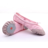 【Love ballet】 Pointe รองเท้าบัลเล่ต์สีชมพูรองเท้าบัลเล่ต์สำหรับเด็กผู้หญิง Soft Split Sole ผ้าใบ Ballet Dance รองเท้าเด็กสีขาวสีดำสีแดง
