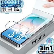 3in1 Carbon Fiber Back Film For Samsung Galaxy S26 S25 Ultra Plus Phone Back + Front Screen Protecto