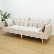 LOFT LIVING MEGAN Pet Friendly 3 seater Sofa Bed-Beige Anti cat scratch fabric