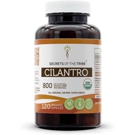 Secrets of the Tribe Cilantro USDA Organic Capsules | Certified Organic Vegetarian Capsules, Herbal 