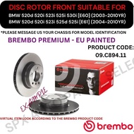 BREMBO GENUINE DISC BRAKE ROTOR (FRONT) FOR BMW 520d 520i 523i 525i 530i [E60, E61 TOURING] (2003-20
