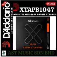 D’Addario XTAPB1047 – XT Acoustic Phosphor Bronze Strings, Extra Light – xtapb1047