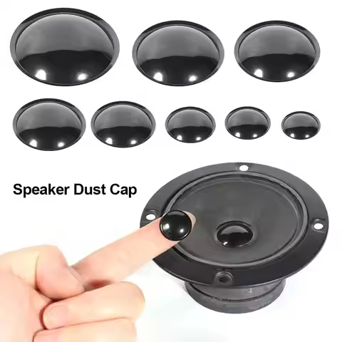 1/2Pcs New 16-54mm Speaker Dust Cap PP Woofer Audio Speaker Protector Myra Black Cone Cover Myra Rep