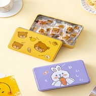 Tinplate Box Rectangular Baking Cookies Candy Tinplate Cartoon High-value Packaging Box Biscuit Tin 