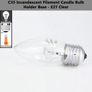 【Value Bundle】 3H E14/E27 C35 Incandescent Filament Candle Bulb