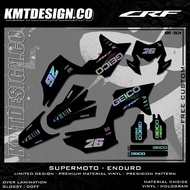 Sticker Decal Crf 150 L Supermoto Motor Cross Full Body - Sticker decal crf 150 L/ Decal crf custom 
