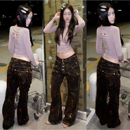 C62 Marchivo Jeans Unisex Tendon Seluar Jeans Perempuan