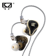 KZ ZAS 16ยูนิต7BA ไฮบริดหูฟังแบบ In-ear 1DD พีซีบีครอสโอเวอร์บอร์ดโลหะหูฟังไฮไฟเพลงกีฬาที่มี2PIN 8แกนสายชุบเงิน KZ ZSX ZS10 PRO AS12 AS16 CA16 C10โปร VX BA8 V90s DQ6