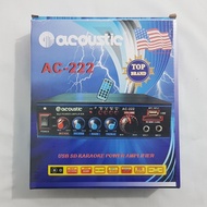 Acoustic Amplifier AC-222 USB SD KARAOKE POWER AMPLIFIER