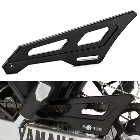 CNC Billet Heel Guard Rear Chain Guard Sprocket Cover For Yamaha XTZ125 Kawasaki D-TRACKER125 KLX125
