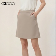 G2000 Elastic Waist Cool Touch Cavalry Twill A-Line Suit Skirt