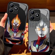 G-57 Ultraman HD Glass Casing for Realme C35 C55 C30S C33 C31 C53 C30 Case