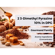 Florias-Lab | 2 3-Dimethyl Pyrazine 10% in DPG, CAS#: 5910-89-4*10% | Gourmand Aroma Chemicals