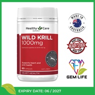 Healthy Care Wild Krill Oil 1000mg - 60 Capsules