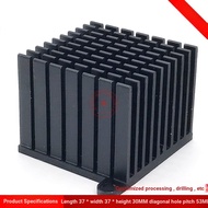 Aluminum Profile CPU Radiator 37 * 37 * 30MM Diagonal Hole Distance 53MM Radiator North South Bridge