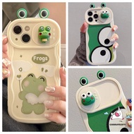 Cute Angel Green Frog Phone Case Compatible for iPhone 11 XR 7plus 14 12 13 11 Pro Max 7 8 6 6s Plus