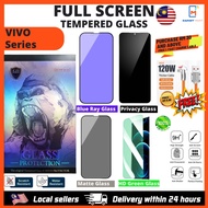 VIVO Y29T Y29S 5G  HD Tempered Glass Screen Protector matte privacy blue ray clear green
