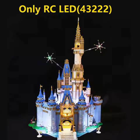 Remote control LED lighting kit for Lego 43222 fairy tales princess castle building block bricks (on