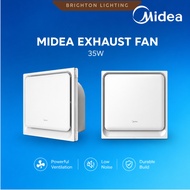 MIDEA Ceiling 12" 38W Exhaust Fan Ekzos Air Ejector Ventilation Fans Bedroom Toilet Bathroom Kipas T