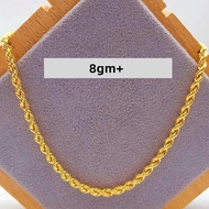 916 Gold Hollow Rope Chain ( 8gm+)