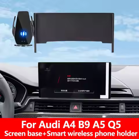 Car Mobile Phone Holder For Audi A4 B9 A5 Q5 Special Bracket Of Screen GPS Stable Phone Holder Suita