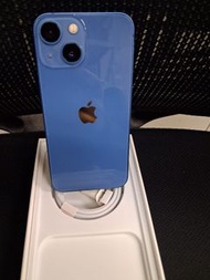 iPhone 13 mini 128GB Blue with a 100% battery