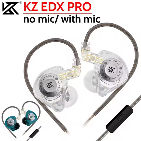KZ EDX PRO 3.5 Mm Jack Sport Wired Earbuds In-Ear Headsets Comfortable Wearing Wire In-Ear Earbuds H