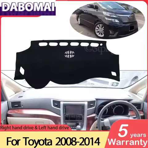 Anti-Slip Mat Dashboard Dash Cover Pad Sunshade Dashmat Protect Carpet Accessories for Toyota Alphar