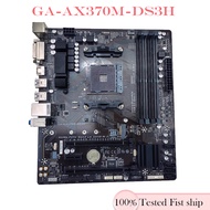 For GA-AX370M-DS3H Motherboard 64GB PCI-E 3.0 M.2 SATA III DVI HDMI AM4 DDR4 X370 Mainboard Tested