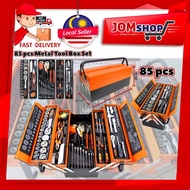 85pcs Tools Set Cantilever Metal Tool Box Set / 5 Tier 85pcs Socket Set 1/4" & 1/2" Spanner Tool Set
