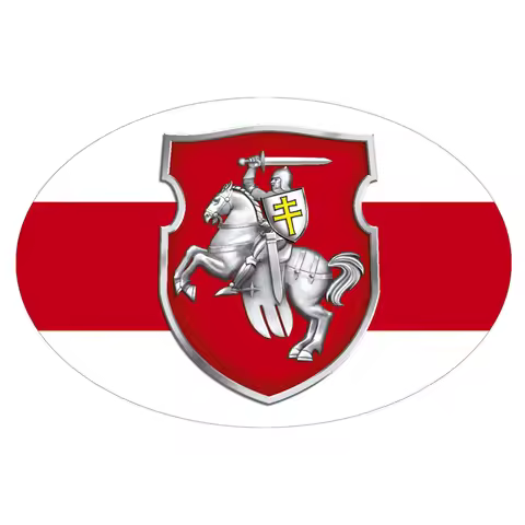 S52108# 13/15/17CM Personality PVC Decal Red and White Flag of Belarus Waterproof Car Sticker on Mot
