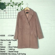Coat Long Coat Premium Wool Preloved 2 kg 047
