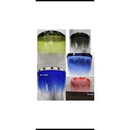 MHR VISOR 2 TONE WITH BLACK CAP & WHITE CAP 5 BUTTON PINK, NEW PINK, BLUE, TINTED