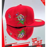 Los Angeles New Era Sky Boutique Red 59Fifty Side Embroidery Baseball Cap