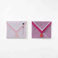 育 奈良蚊帳棉手帕 藤/朱/空/紫/生成/銀 雙色設計 吸水速乾