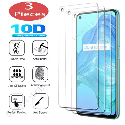 3Pcs Protection Glass For Realme C15 C17 C2s C3 C3i Q2 Q2i V3 V5 X7 Narzo 30 Pro 4G 5G 30A Tempered 