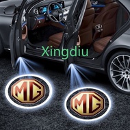 XD 2pcs LED Car Door Emblem Light Welcome Lamp Wireless Laser Projector Auto Decoration For MG zs hs